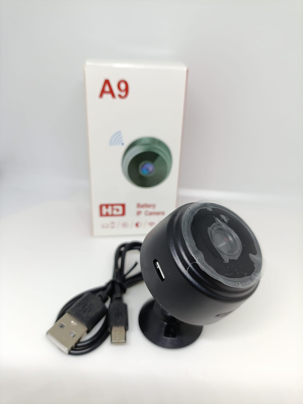 Cámara de seguridad A9 compacta para monitoreo en tiempo real desde celular