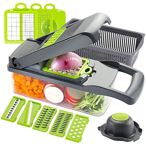 Cortador y rallador de verduras multifunción