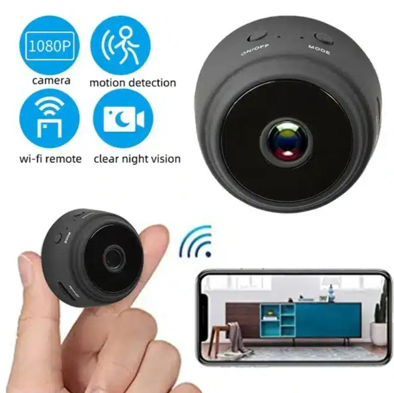 Cámara de seguridad A9 compacta para monitoreo en tiempo real desde celular