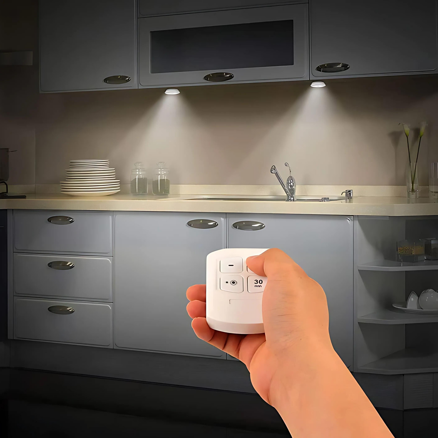 "Set de 3 Luces LED con Control Remoto – Ilumina tu Hogar en Segundos"