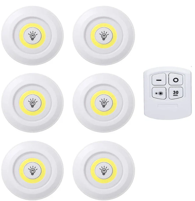 "Set de 3 Luces LED con Control Remoto – Ilumina tu Hogar en Segundos"