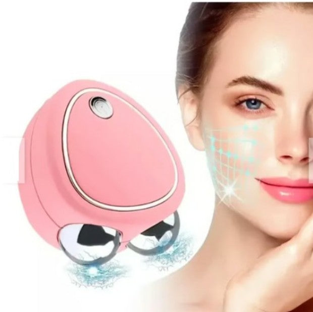 "Masajeador facial con accesorios - kit completo con cable USB y manual de instrucciones"