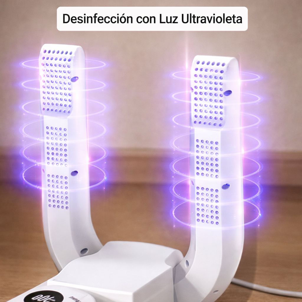 Secador de Calzados Antibacterial - Elimina Humedad y Olores en 2 Horas