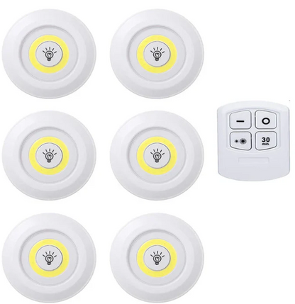 "Set de 3 Luces LED con Control Remoto – Ilumina tu Hogar en Segundos"