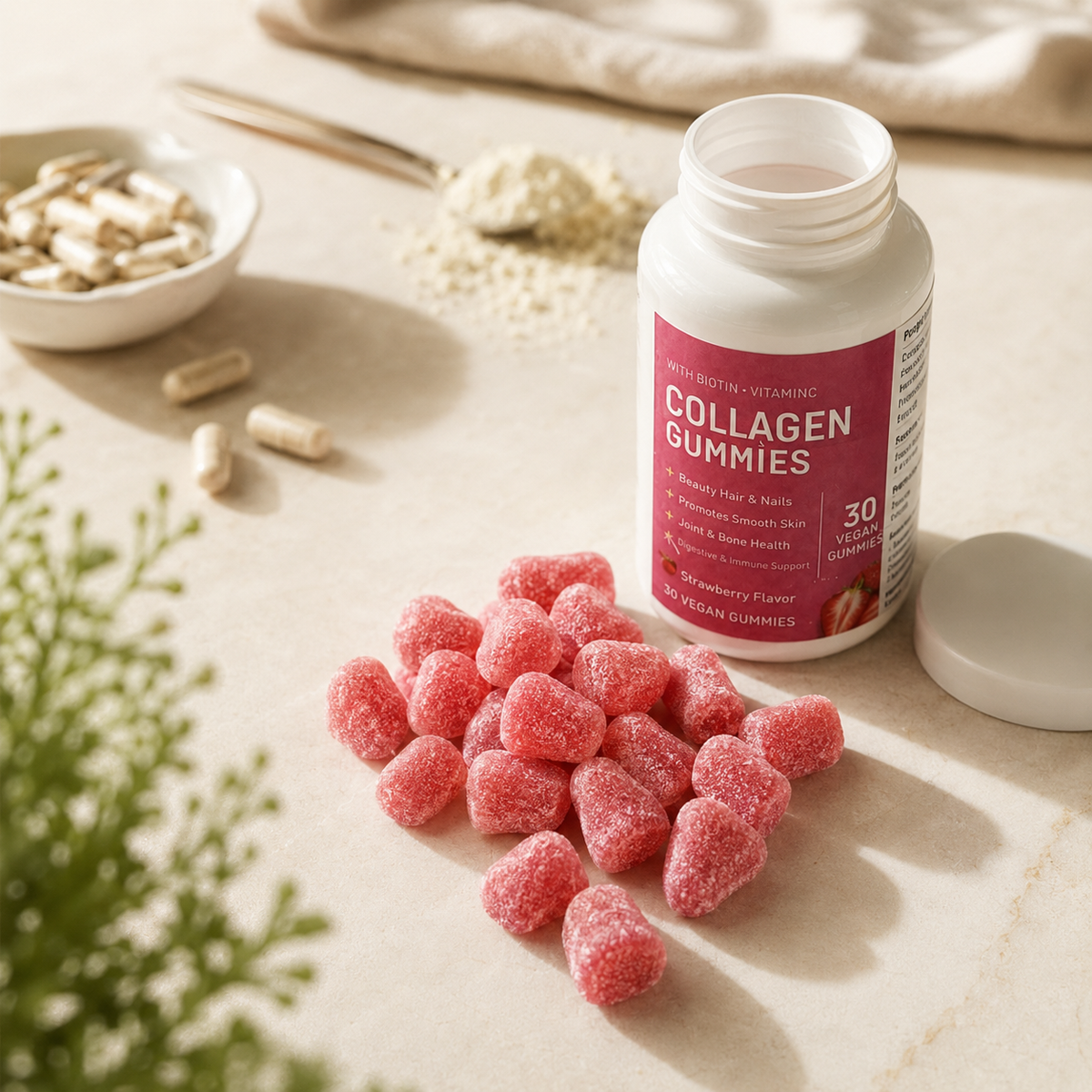 Gomitas Belleza Radiante con Colágeno + Biotina x30 UNIDADES
