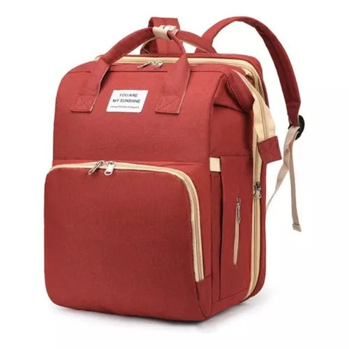 BOLSO MATERNO CON CUNA 3 EN 1
