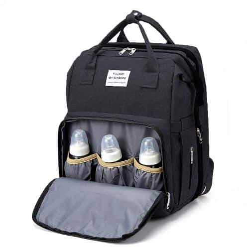 BOLSO MATERNO CON CUNA 3 EN 1